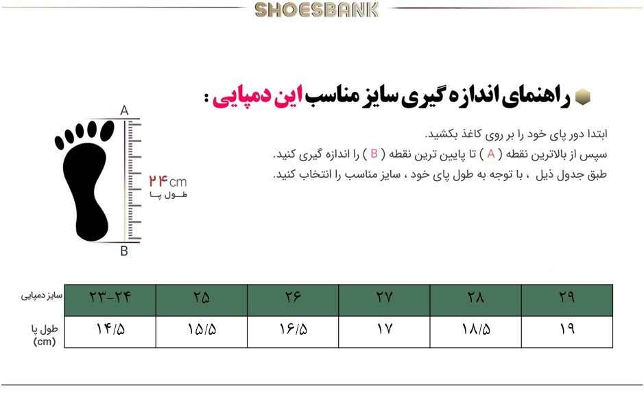 راهنمای سایز